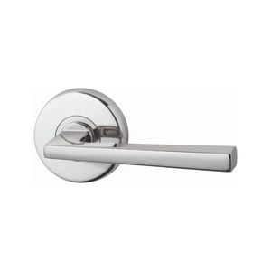 Lockwood 63mm Satin Chrome Pearl Velocity Hakea Passage Leverset
