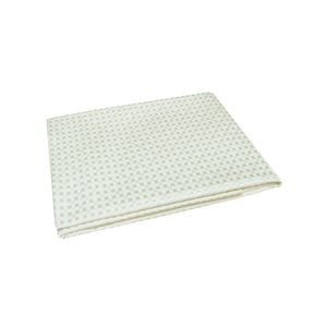 Damask Jacquard Polyester Tablecloth 180cm Round Micro Check Ivory