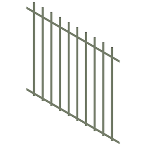 ProtectorAl 350 - 1200 x 1200mm Pale Eucalypt Raked 16-30º Radiator Pool Fence Panel