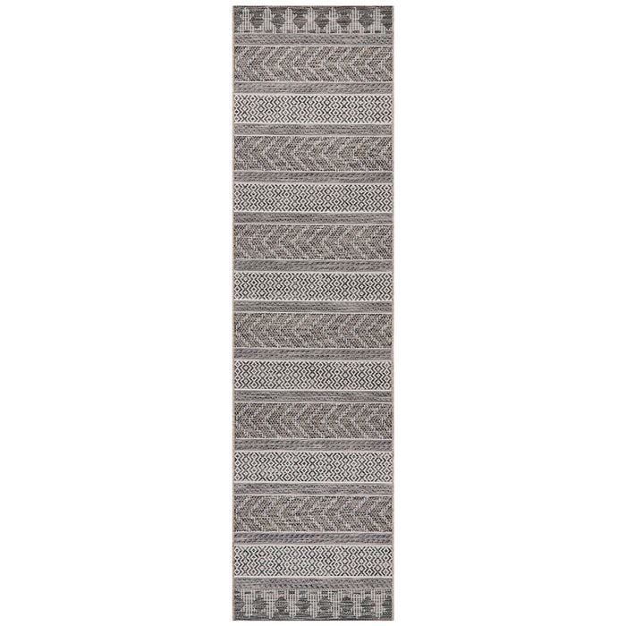 The Rug Connection Deck 5505 Silver 300x80cm - Medium Runner Pet Friendly Outdoor Rug
