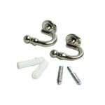 Windoware 2 Piece Satin Curtain Rod Tie Back - 2 Pack