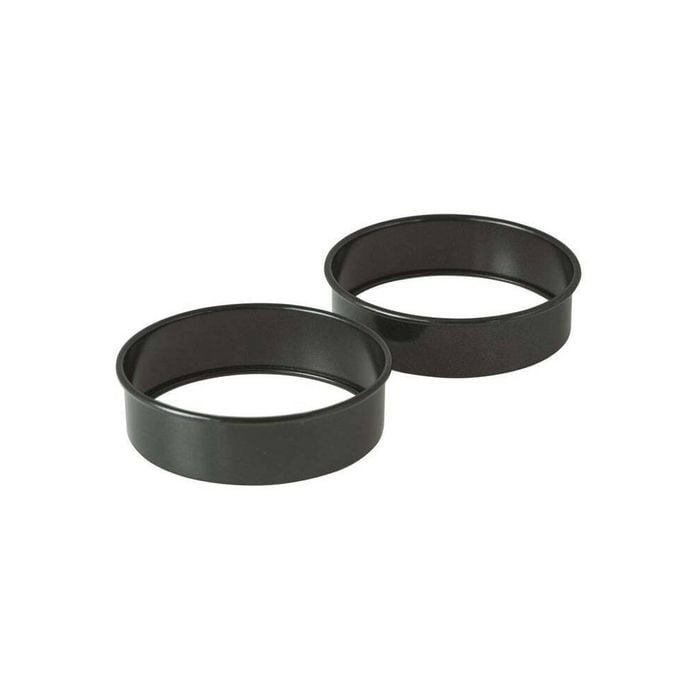 2pc Avanti 9cm Egg & Crumpet Pancake Mould Non-Stick Rings Breakfast Cooker BLK