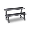 2-tier Kettlebell Holder Rack Stand Home Gym Storage 122x69cm