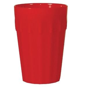 Olympia Kristallon Polypropylene Tumblers Red 142ml 12 Pack Drinking Glasses Reusable
