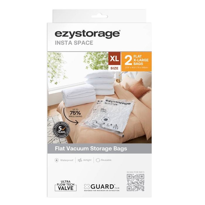 Ezy Storage X-Large Insta Space Flat Vacuum Bag - 2 Pack