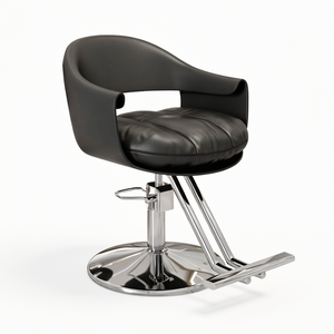 Lauft Black Salon Swivel Chair Backrest Barber Hair Dresser Chair Hydraulic Lift