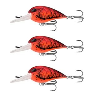 3x 13 Fishing 50mm Gordito Crankbait Fishing Lures - Mudbug Punch