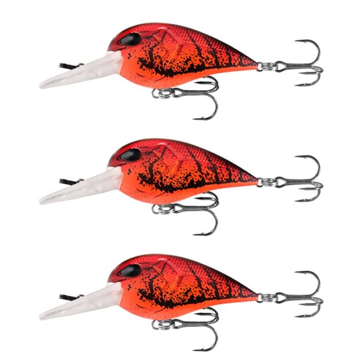 3x 13 Fishing 50mm Gordito Crankbait Fishing Lures - Mudbug Punch