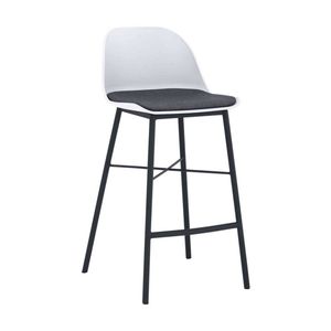 Modern Furniture LAXMI 50x94cm Counter Stool - White & Black