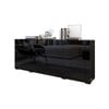 4 Door 1 Drawer Black Sideboard Buffet