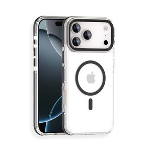 For Apple iPhone 17 Pro Magsafe Magnetic Back Case Shockproof Protective Clear Cover (Black)
