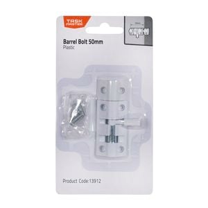 Taskmaster 50mm Plastic Barrel Bolt 