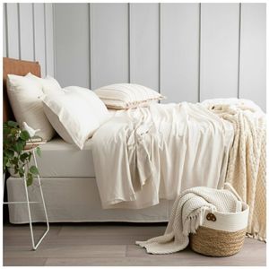 Renee Taylor Comfort T’s Organic Cotton Jersey Sheet Set Oatmeal Single
