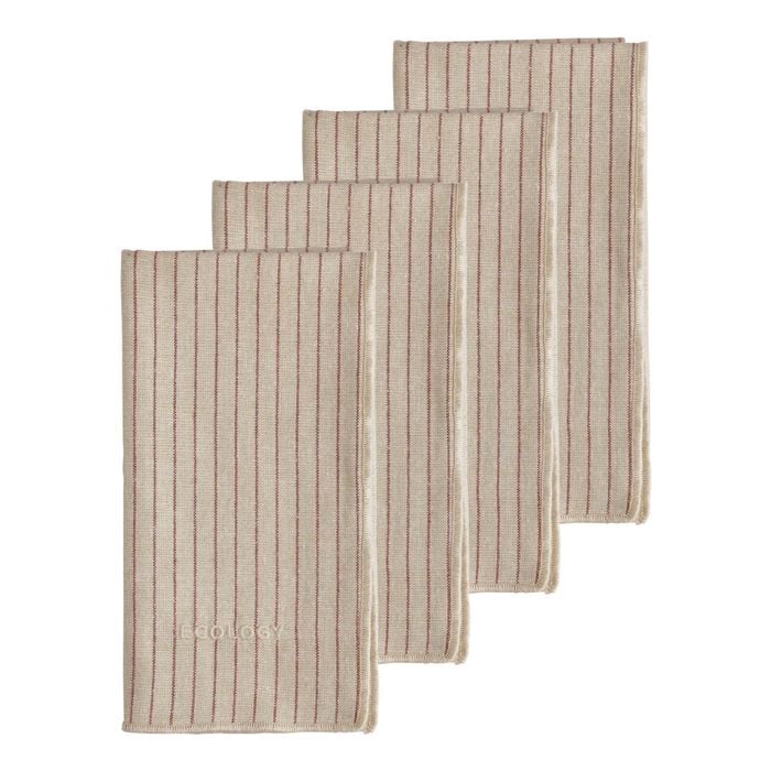 Ecology Tonka Set Of 4 Napkins Sienna