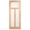 Corinthian Moda Translucent Glass White Oak Internal Door AMODG6 - 920mm x 2040mm x 35mm