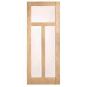 Corinthian Moda Translucent Glass White Oak Internal Door AMODG6 - 920mm x 2040mm x 35mm