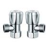Kinetic 15mm Chrome Mini Cistern Cock - 2 Pack