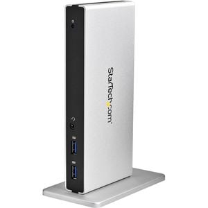 StarTech.com Dual-Monitor USB 3.0 Docking Station - DVI Outputs - Mac & Windows - DVI to VGA & DVI to HDMI Adapters