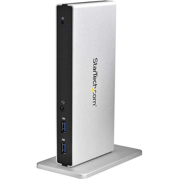 StarTech.com Dual-Monitor USB 3.0 Docking Station - DVI Outputs - Mac & Windows - DVI to VGA & DVI to HDMI Adapters