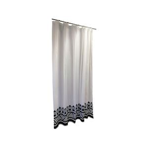 Barelli Shower Curtain 180cm x 210mm Tribal Black White Polyester 75gsm