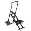 Advwin Adjustable Stair Stepper w/Twisting Waist Disc, Full Body Vertical Climber Exercise Machine for Home Black