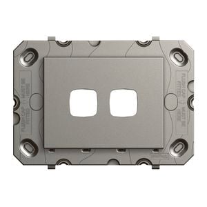 HPM ARTEOR 2 Gang Wall Switch - Grid Only - Magnesium
