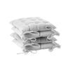 Harbour Housewares Square Dining Chair Seat Cushions - Pack Of 4