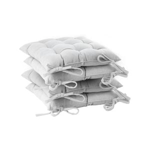 Harbour Housewares Square Dining Chair Seat Cushions - Pack Of 4