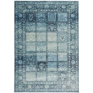 The Rug Connection Tropical 6106 Blue 290x200cm - Large Transitional Pet Friendly Indoor Floor Rug