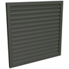 ProtectorAl 300 - 1000 x 300 - 1000mm Woodland Grey Horizontal 5mm Overlap Aluminium Welded Louver Panel
