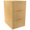 Lugna 768 x 450 x 580mm Sand 3 Drawer Storage Cabinet