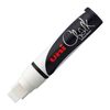 Uni Chalk Marker 15mm Broad Chisel Tip (White)