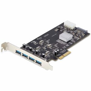 Startech.com 4-port Usb Pcie Card, Usb 3.2 5gbps, Pci Express Expansion Card With 4x Independent Usb Controllers