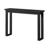 Oikiture Console Table Narrow Hall Entryway Sofa Table Display Shelf Black
