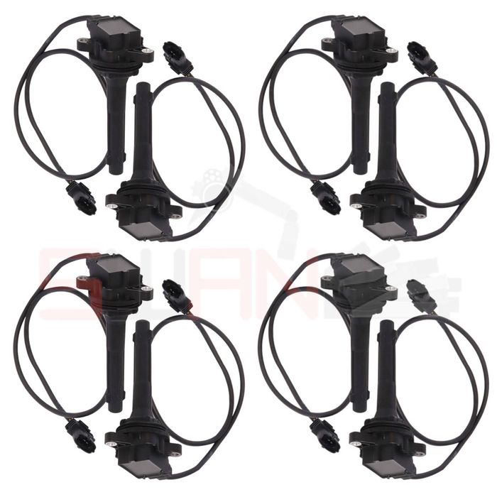 Set of 8 SWAN Ignition Coils for Ferrari 612 Scaglietti F137 2004-2011 5.7L Long Cable