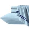 Renee Taylor Strada Embroidered 1000 Tc Egyptian Cotton Quilt Cover Sets Queen Sky Navy