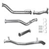 Ignite Exhausts Turbo Back For Toyota Landcruiser 79 Series V8 S/cab 3" No Cat & Straight Pipe Only Raw Aluminised Steel