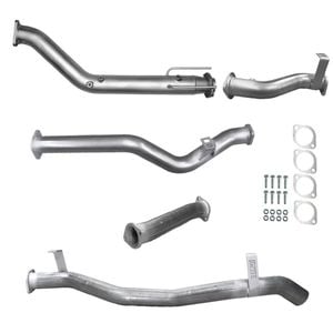 Ignite Exhausts Turbo Back For Toyota Landcruiser 79 Series V8 S/cab 3" No Cat & Straight Pipe Only Raw Aluminised Steel