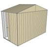 Build-a-Shed 3.0 x 1.5 x 2.3m Gable Single Sliding Side Door Shed - Cream