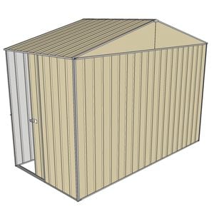 Build-a-Shed 3.0 x 1.5 x 2.3m Gable Single Sliding Side Door Shed - Cream