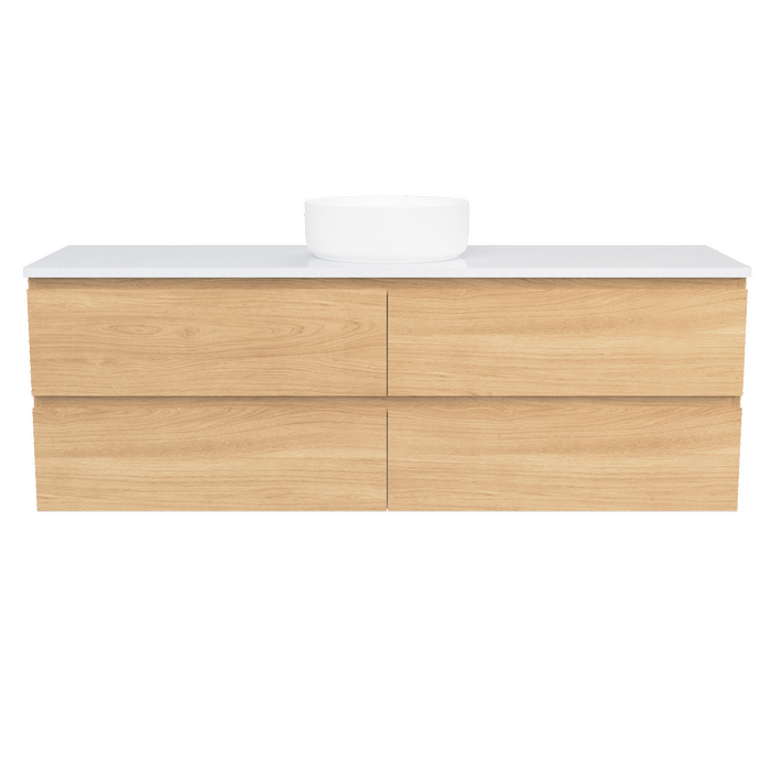 New England Joinery 1500mm Dignate SilkSurface Top Wall Hung Vanity