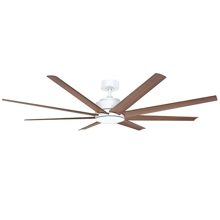 Vencha Titanic RWS Tri-Control  1530mm ABS Blades DC Ceiling Fan- White/Mahogany
