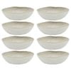 8PK Ecology Dinnerware Stoneware Linen Bowl 18cm Birch