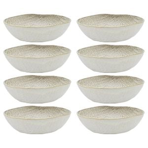 8PK Ecology Dinnerware Stoneware Linen Bowl 18cm Birch