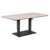 FurnitureOkay Malta Sintered Stone Outdoor Height Adjustable Table - Charcoal/Sandstone