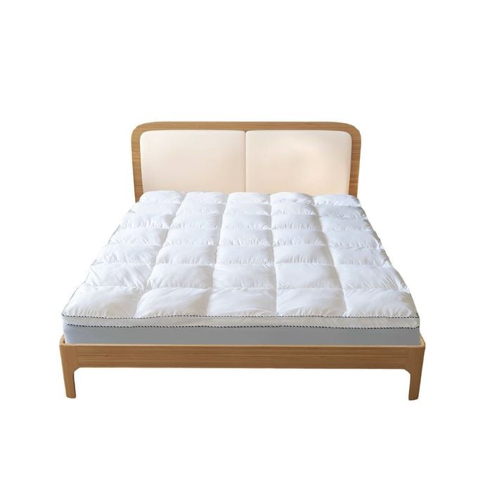 Royal Comfort 1000gsm Luxury Bamboo Mattress Pad Topper White King