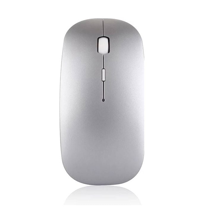 Perth Laptops Optical Wireless Bluetooth Slim Rechargeable Mouse - Silver