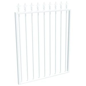 ProtectorAl 975 W x 1200mm H Pearl White Aluminium Spear Top Pool Gate