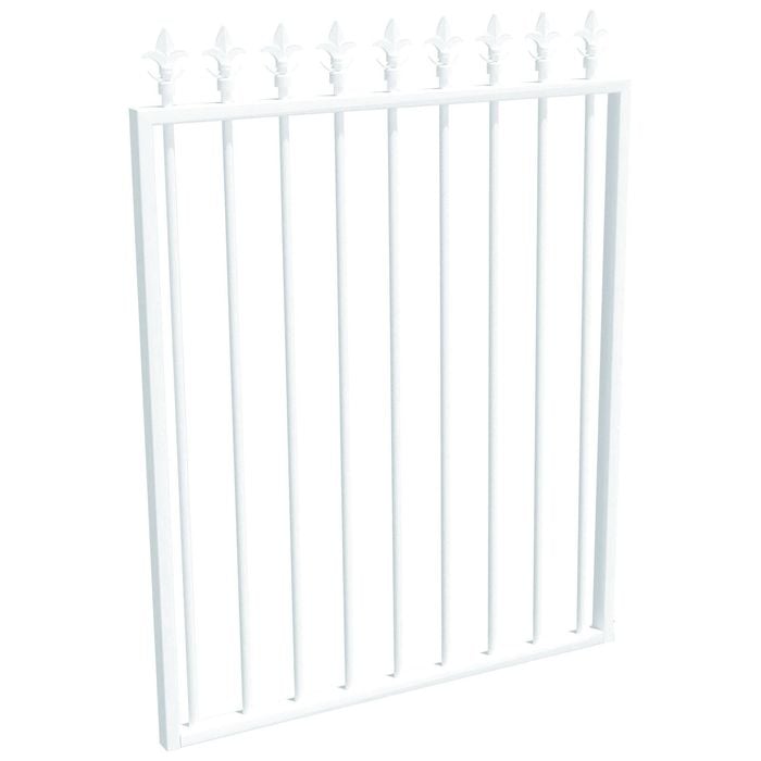 ProtectorAl 975 W x 1200mm H Pearl White Aluminium Spear Top Pool Gate