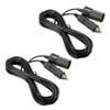 Digitel 2pcs 12v Car Cigarette Lighter Adapter Extension Cable Cord Lead Socket Plug Wire